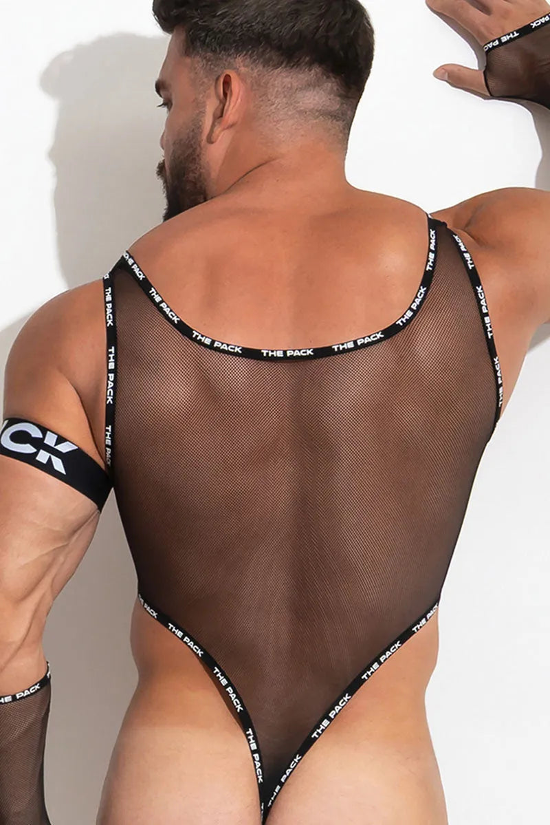 Aurelius Mesh Leotard /Black