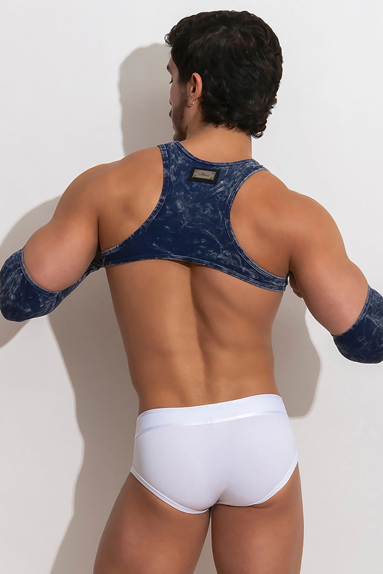 CRUSH Crop Top /Denim Blue