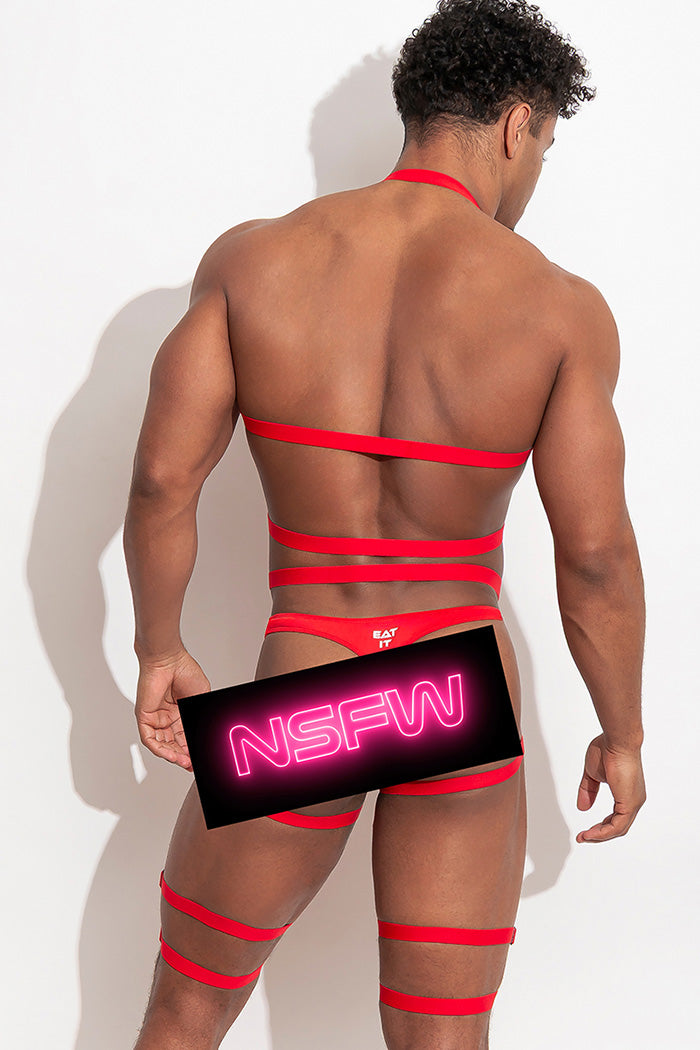 GUILTY Full Body Harness /Red