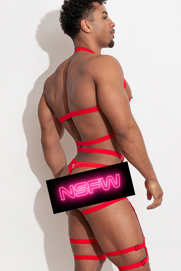 GUILTY Full Body Harness /Red