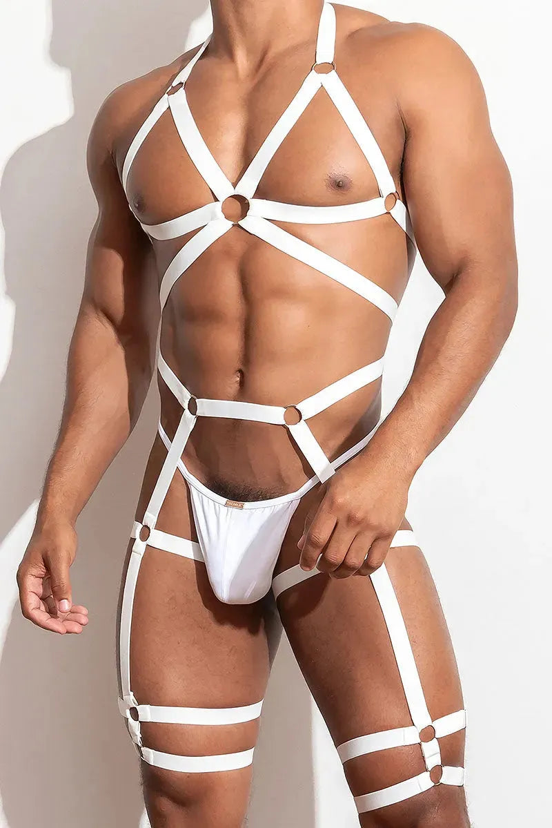 GUILTY Full Body Harness /White