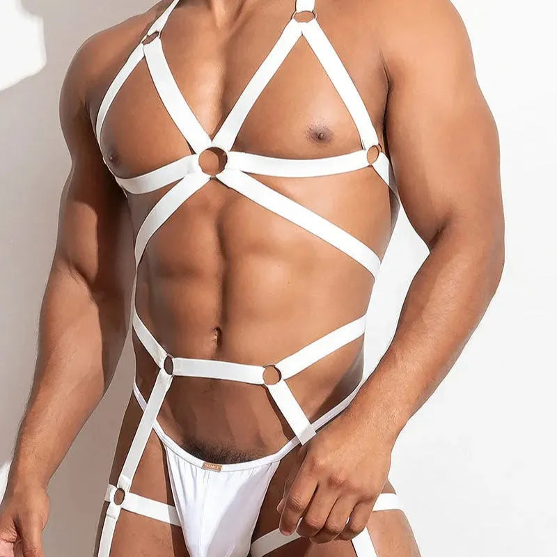 GUILTY Full Body Harness /White