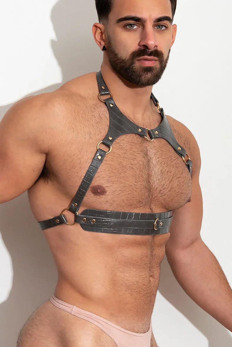 PLEASURE Chest Harness vᴸᵀᴴᴿ /Taupe