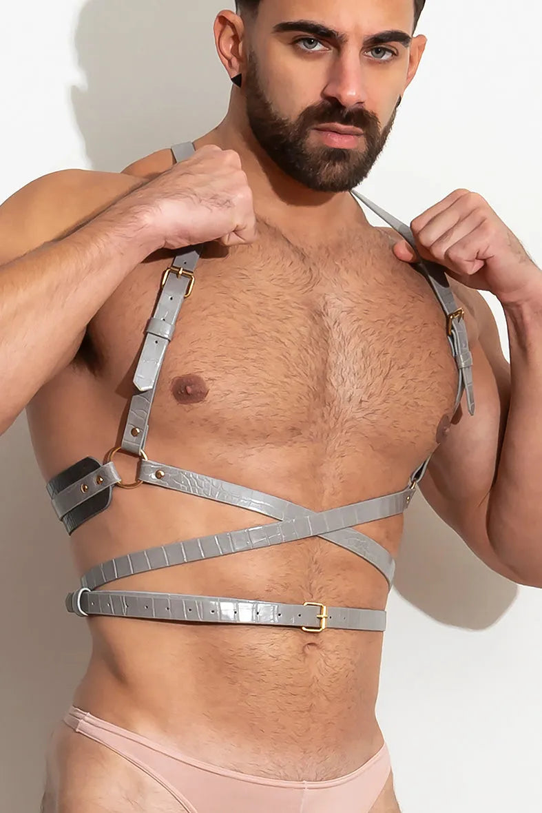 PLEASURE Tied Harness vᴸᵀᴴᴿ /Taupe