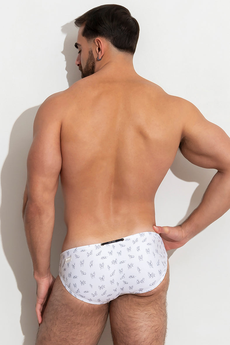 DUDEL Swimbrief /White