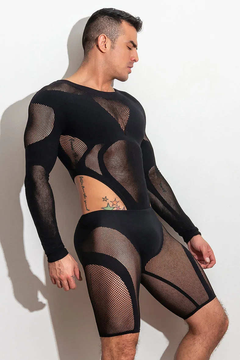 air(lace) Tights Short /Black